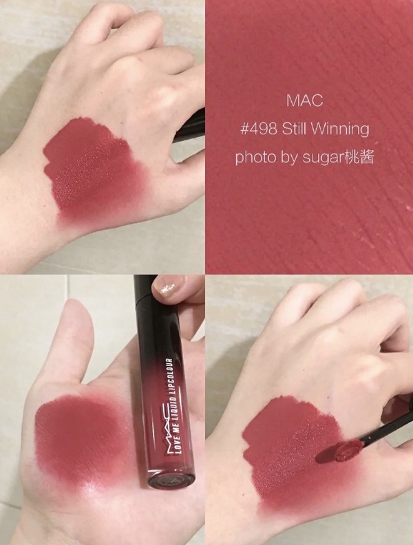 BLACKPINK LISA 同款唇膏:M.A.C 特潤霧光唇釉 #498 Still Winning 開放索吻