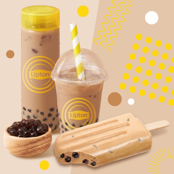 立頓新冰品「珍珠奶茶大雪糕」升級登場，加推少女系「蜜桃果茶冰棒」，7-11獨家開賣！