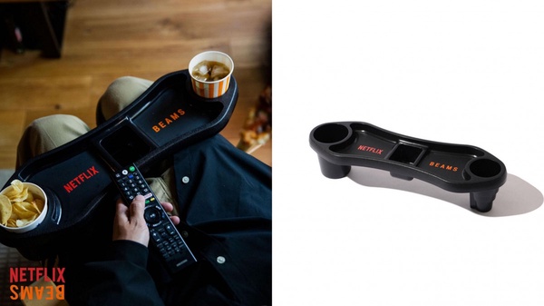 懶人必備追劇好物！NETFLIX聯名BEAMS推「居家追劇組」，超實用飲料架、抱枕宅女必收！