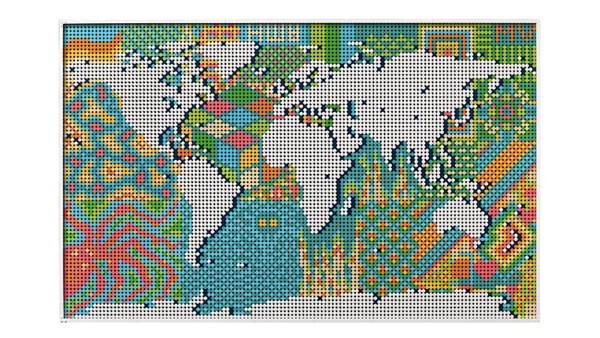 史上最美「LEGO Art 世界地圖」登場！標記旅行足跡，拼出專屬你的樂高藝術品