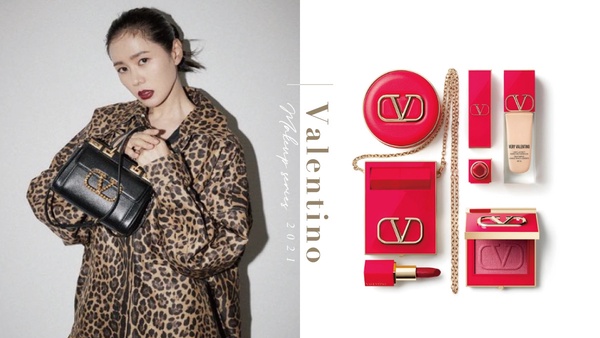 孫藝珍也愛的大V！Valentino同名彩妝系列美炸天，「粉餅＋唇膏鏈條小包」未開賣就爆紅