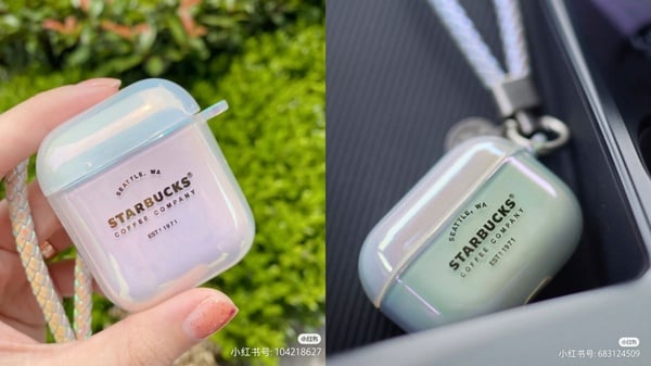 星巴克「幻彩Airpods耳機殼」登場！夢幻藍魚鱗、虹光Airpods仙度破表，星巴克迷必收！