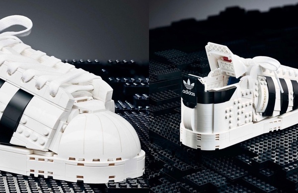 積木做的球鞋！LEGO x Adidas聯名翻玩「經典Superstar」，神還原貝殼鞋頭、三葉標誌～