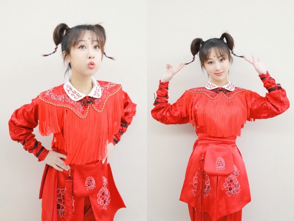 馬尾辮髮型女星６：楊紫