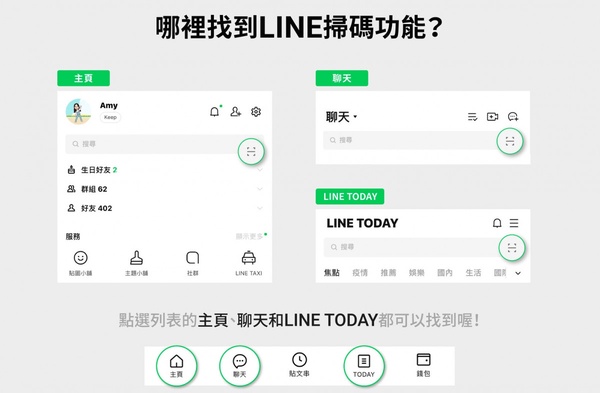 不需額外下載App!LINE就能掃碼「簡訊實聯制」,長按App圖示快速掃QR Code超方便