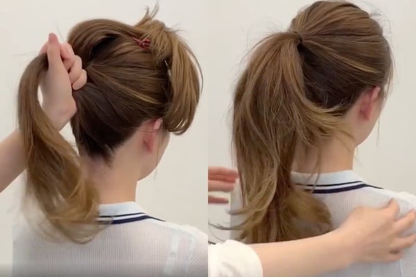 髮型師「扁頭綁髮」推薦！韓系馬尾、包包頭這樣綁是關鍵，頭型圓潤不塌、蓬鬆整天