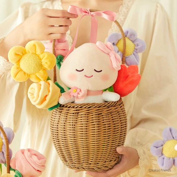 KAKAO FRIENDS花店開張啦！「萊恩&春植盆栽花束」超可愛，花籃花束裝入你的滿滿心意～