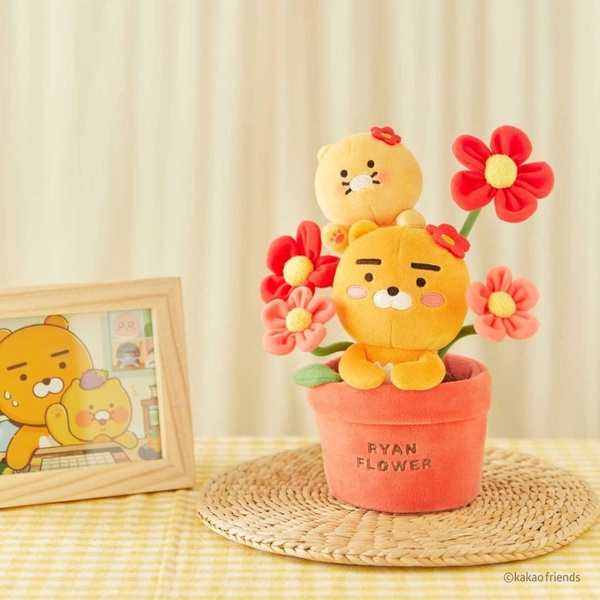 KAKAO FRIENDS花店開張啦！「萊恩&春植盆栽花束」超可愛，花籃花束裝入你的滿滿心意～