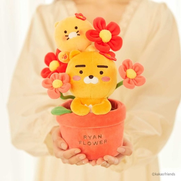 KAKAO FRIENDS花店開張啦！「萊恩&春植盆栽花束」超可愛，花籃花束裝入你的滿滿心意～