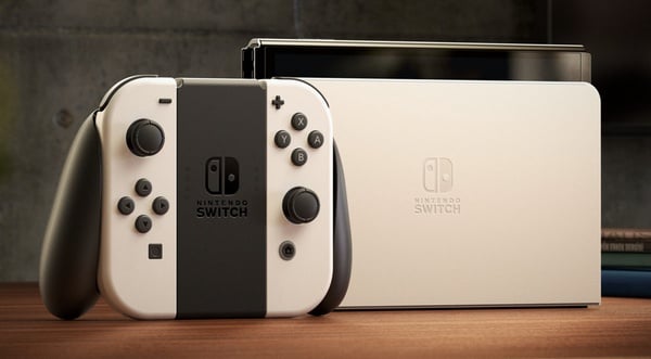 任天堂新推出「白色Switch主機」！絕美白色主機太有質感，新型7吋OLED螢幕功能再升級