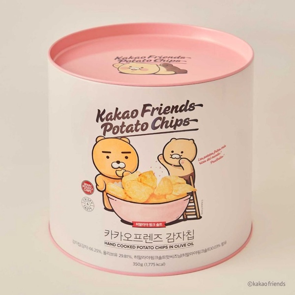 KAKAO FRIENDS推「油漆桶洋芋片」！清爽薄脆、追劇嘴饞必備，讓萊恩陪你追劇嗑餅乾