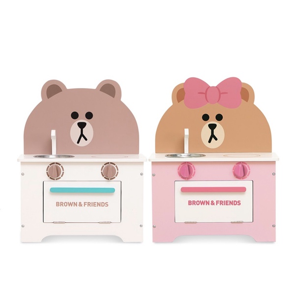 LINE FRIENDS「熊大兒童廚房」台灣限定上市!超逼真流理臺、餐具組,打造最可愛家家酒