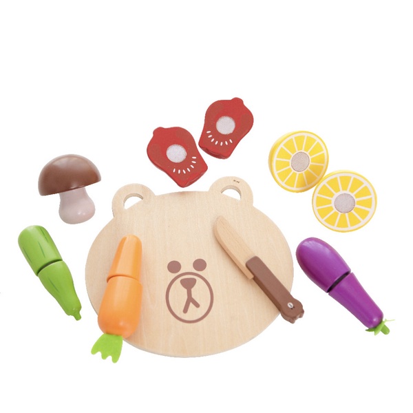 LINE FRIENDS「熊大兒童廚房」台灣限定上市!超逼真流理臺、餐具組,打造最可愛家家酒