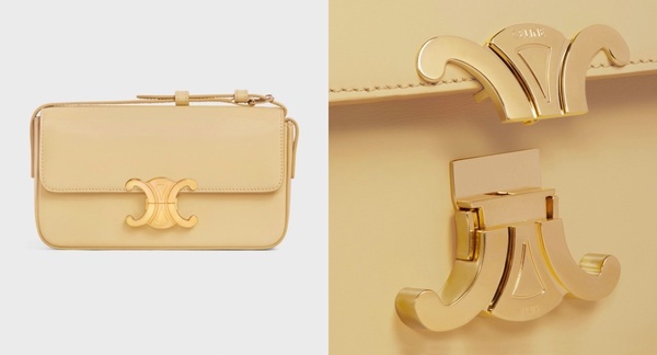 2021 奶油黃包包推薦01:CHARLES & KEITH 金扣馬鞍包,NT. 2,590