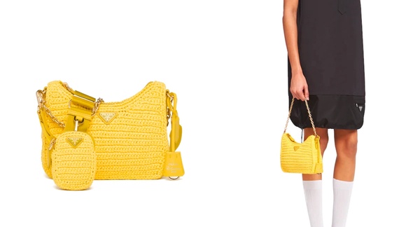 2021 奶油黃包包推薦01:CHARLES & KEITH 金扣馬鞍包,NT. 2,590