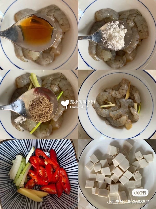 豆腐減脂餐食譜推薦5：蝦仁燒豆腐