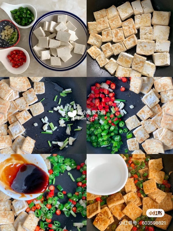 豆腐減脂餐食譜推薦8：辣椒炒豆腐