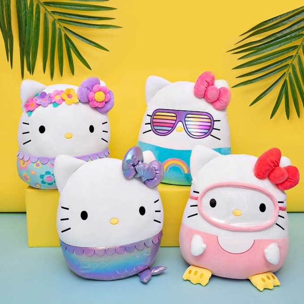 人手一顆！好市多巨型Hello Kitty棉花糖抱枕，美人魚、潛水造型4款Kitty陪你療癒夏日