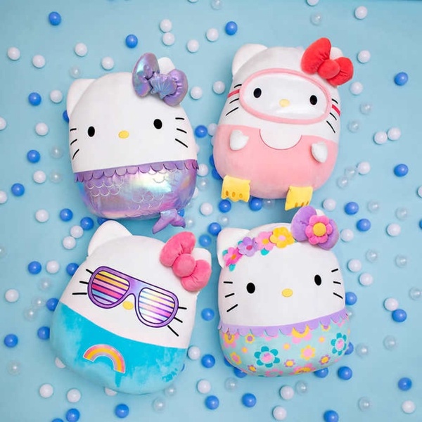 人手一顆！好市多巨型Hello Kitty棉花糖抱枕，美人魚、潛水造型4款Kitty陪你療癒夏日