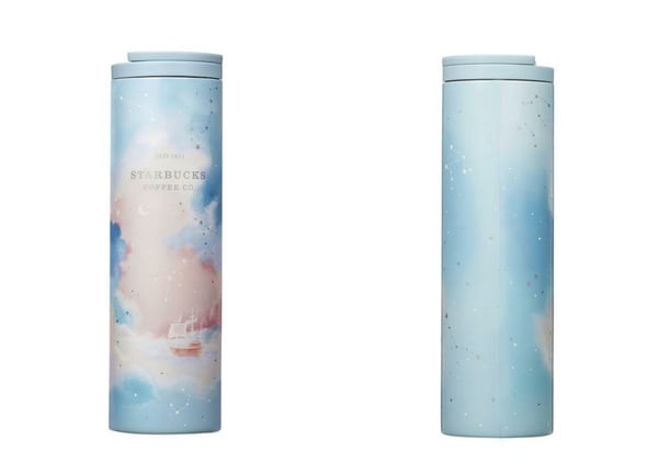 星巴克「夏日夢幻星河杯」登場！漸層星空玻璃杯、銀河渲染杯超燒，海灘熊水晶杯必收