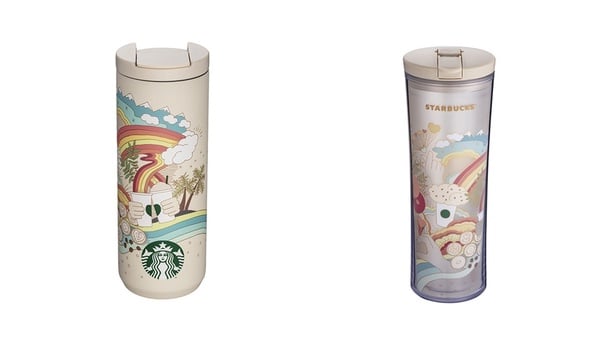 2021星巴克夏季杯款上市！浣熊系列馬克杯萌翻天，星光幾何玻璃杯絕美必收