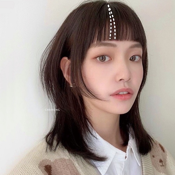 2022韓國髮型師「瀏海範本」推薦！棉花瀏海修飾高顴骨、修顏瀏海更是顯臉小必剪