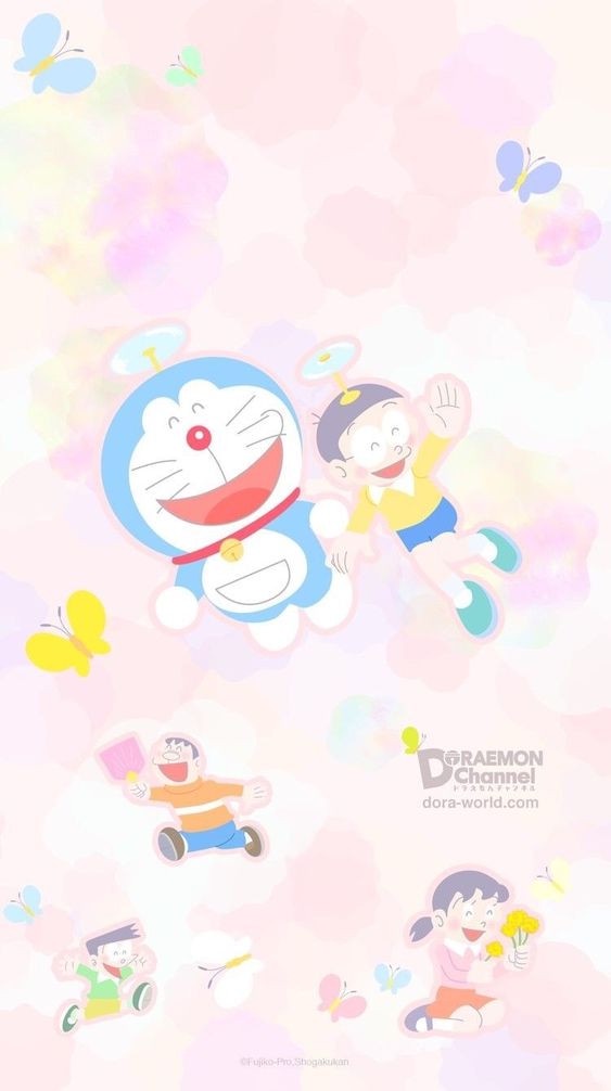 哆啦A夢手機桌布TOP20！寶寶藍搭上哆啦A夢清新療癒，還有哆啦A夢ｘKITTY可愛合體款