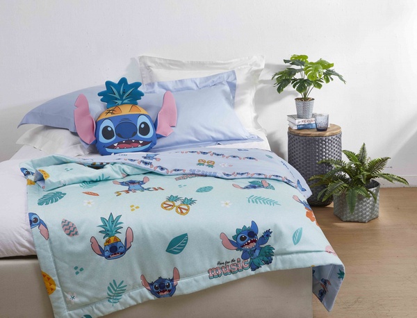 史迪奇現身HOLA！HOLA X  迪士尼推史迪奇聯名新品，夏威夷風史迪奇抱枕、玻璃杯太可愛