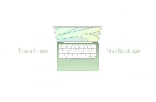 最夢幻七彩MacBook Air！網傳新款MacBook Air將搭載Mini LED、更新增多色選擇！