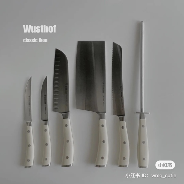 高顏值品牌「馬卡龍奶油色系刀具組」推薦3：WUSTHOF純色刀具組