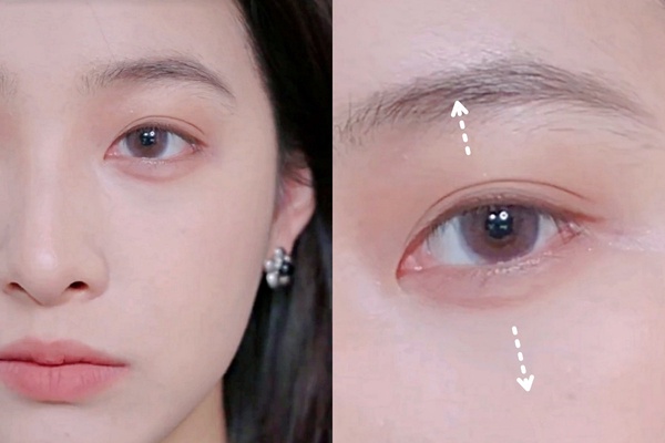 無眼影妝容教學!眼線+臥蠶搭配是重點,矯正眼型、橫直向放大雙眼,眼妝精緻乾淨