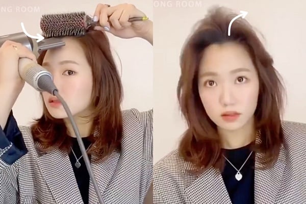 髮型師親授瀏海「墊高髮根」技巧！高顱頂、S型弧度是小臉重點，蓬鬆髮根出油也不扁塌