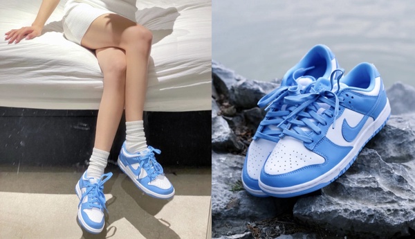 2021絕美「天空藍球鞋」推薦！Converse All star高筒美翻，Nike Dunk北卡藍超時髦！