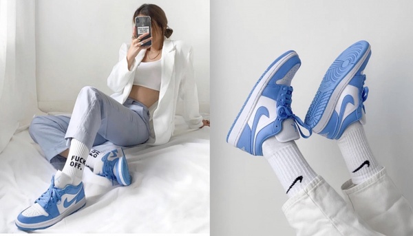 2021絕美「天空藍球鞋」推薦！Converse All star高筒美翻，Nike Dunk北卡藍超時髦！