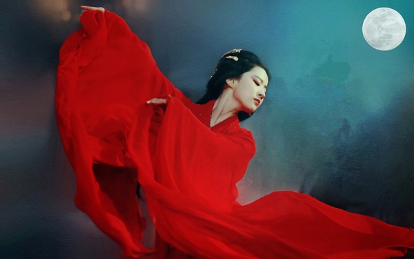 網評「最適合古裝紅衣」的女星TOP 5:劉亦菲