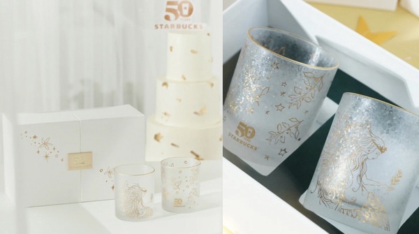 星巴克「50週年限定星杯」登場!人魚馬克杯波光粼粼絕美,雲彩玻璃杯爆款必收藏!
