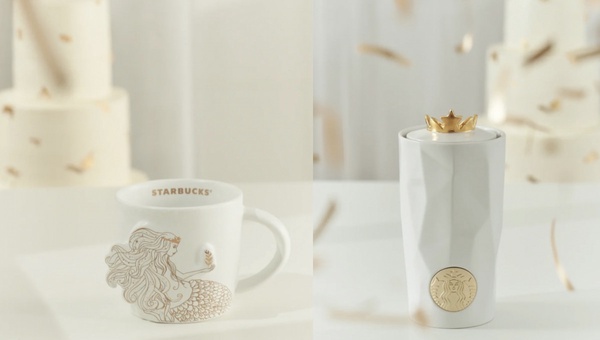 星巴克「50週年限定星杯」登場!人魚馬克杯波光粼粼絕美,雲彩玻璃杯爆款必收藏!