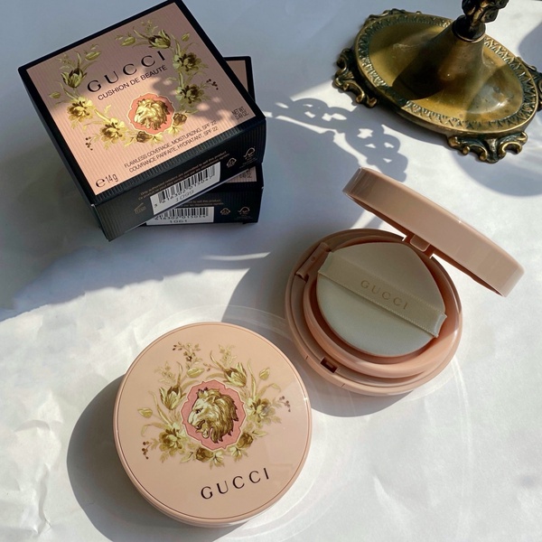 2021秋冬氣墊新品：GUCCI 無暇水光氣墊粉餅，NT2,585