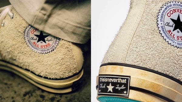 Converse x thisisneverthat 聯名系列秋冬上市！復古絨面+仿舊鞋底，古著風格必備