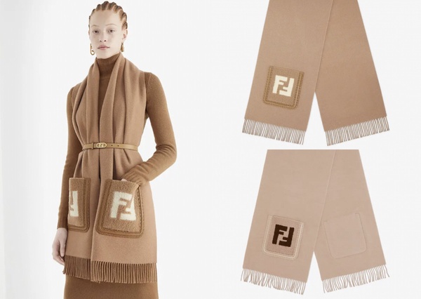 2021秋冬「精品LOGO圍巾」推薦：DIOR OBLIQUE 毛毯披肩，NT.56000