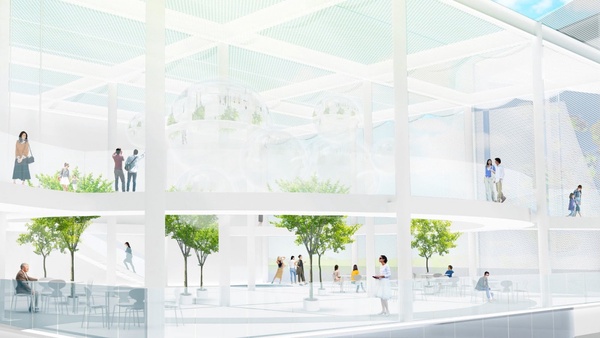 台中新景點！「台中綠美圖」夢幻純白建築+玻璃外牆，全台首座美術館&圖書館共構建築