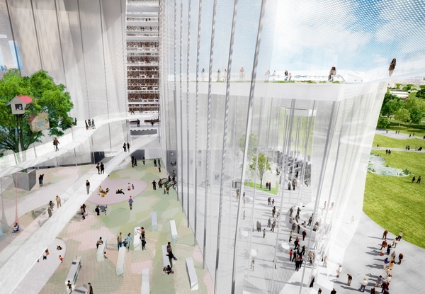 台中新景點！「台中綠美圖」夢幻純白建築+玻璃外牆，全台首座美術館&圖書館共構建築