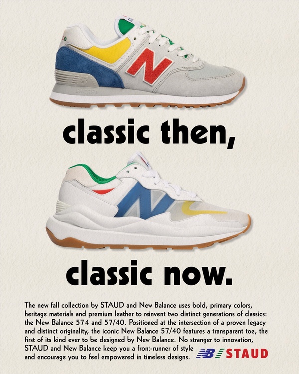 韓妞IG洗版球鞋再推新款！New Balance x STAUD 第四波聯名亮相，鮮豔復古配色超吸睛