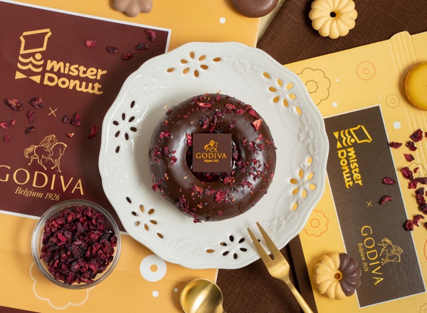 巧克力控瘋狂！Mister Donut x GODIVA聯名巧克力季，4款甜甜圈「這天」開賣