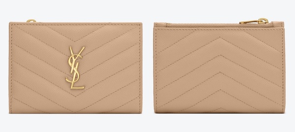Saint Laurent 絎縫小牛皮短夾,NT15,300
