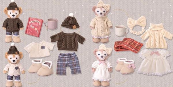 東京迪士尼「達菲熊冬季限定新品」登場！雪莉玫換上針織毛衣萌翻、聖誕玩偶也同步現身