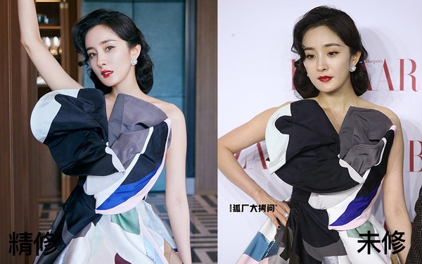 楊冪、楊穎紅毯比美！10位明星紅毯造型精修vs未修，楊洋生圖一樣帥炸，宋茜生圖瘦超多