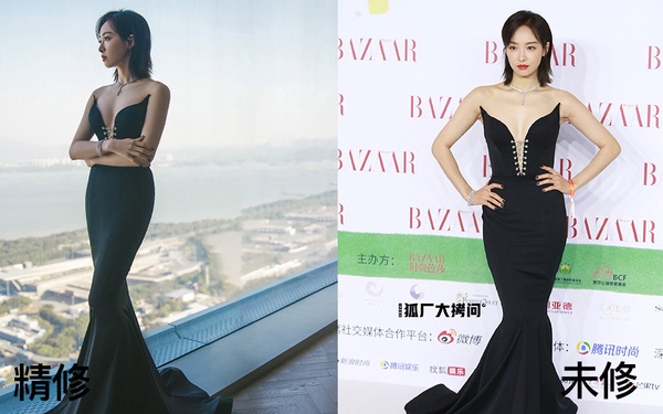 楊冪、楊穎紅毯比美！10位明星紅毯造型精修vs未修，楊洋生圖一樣帥炸，宋茜生圖瘦超多
