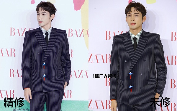 楊冪、楊穎紅毯比美！10位明星紅毯造型精修vs未修，楊洋生圖一樣帥炸，宋茜生圖瘦超多