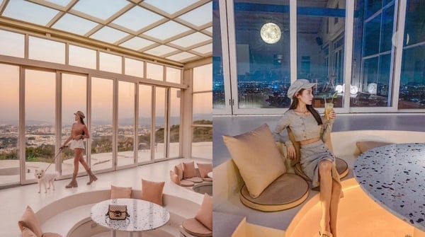 桃園全新景觀餐廳「夏夕夏景」！純白玻璃屋、漸層色夕陽，打造希臘風度假景點